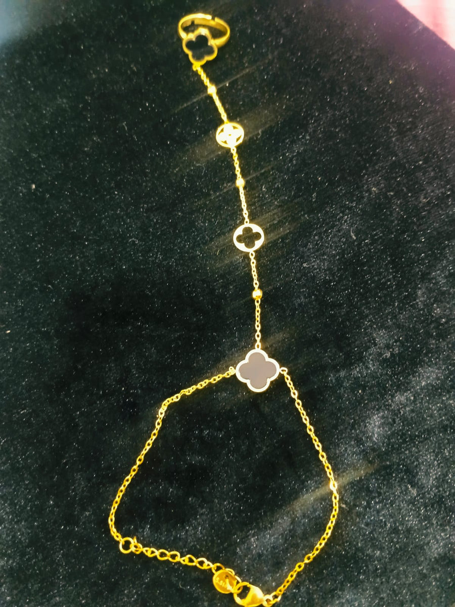 Luxury Gold Charm Bracelet for Women – Multi Layer Chain Bracelet with Crystal Pendant | Elegant Fashion Jewelry