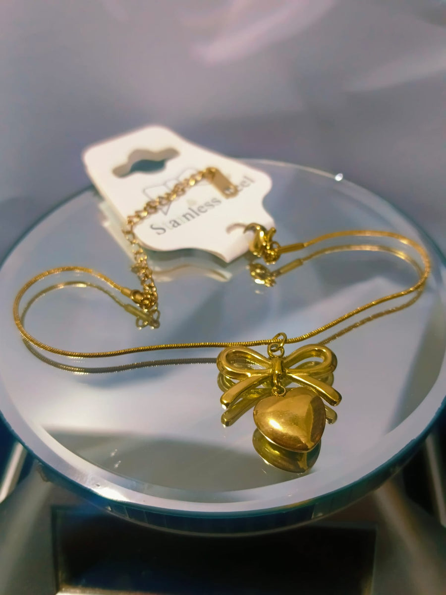 Luxury Gold Charm Bracelet for Women – Bow Chain Bracelet| Elegant Fashion Jewelry