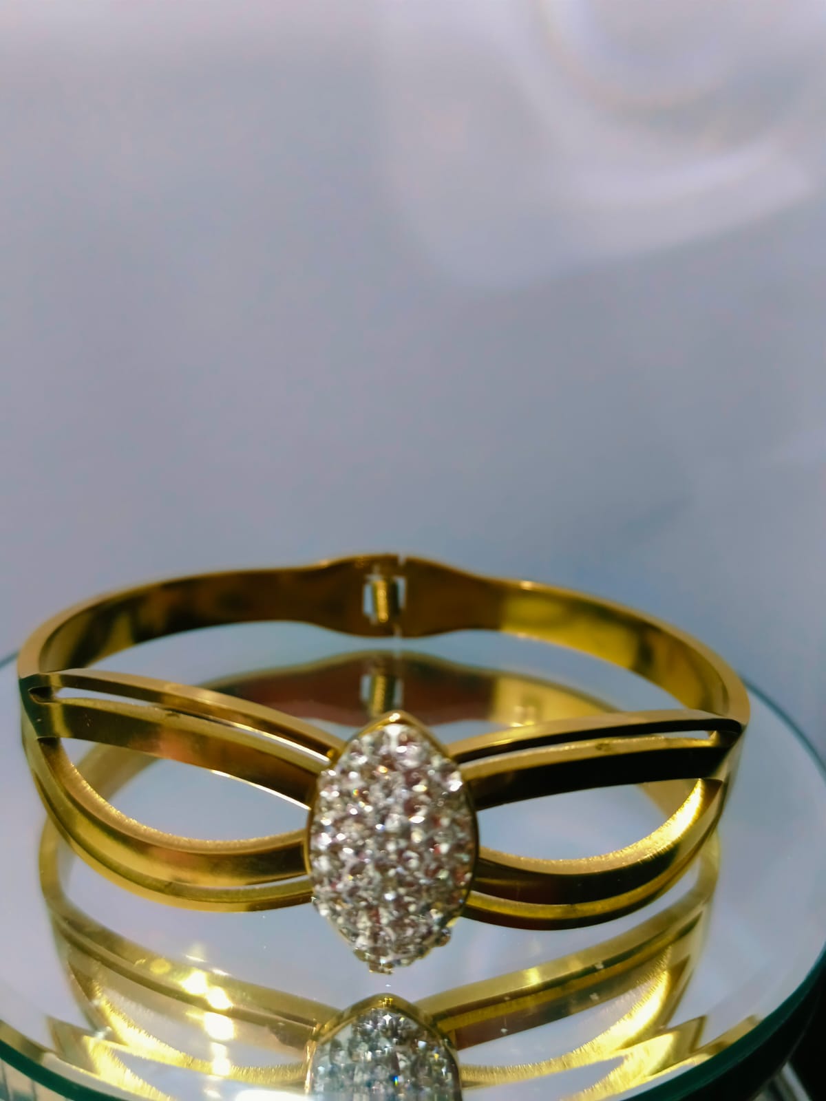 Gold Hand Cuff Bracelet for Women | Adjustable Statement Jewelry | Anayas Fashion