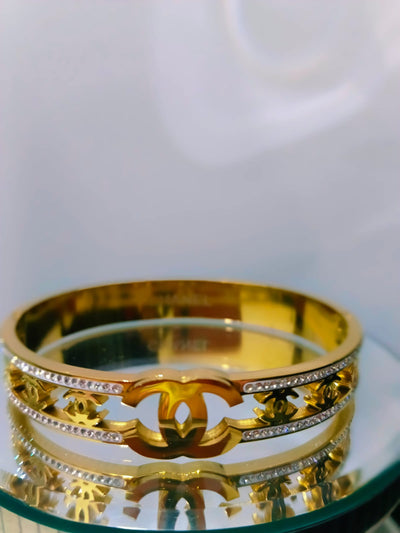 Gold Hand Cuff Bracelet for Women | Adjustable Statement Jewelry | Anayas Fashion