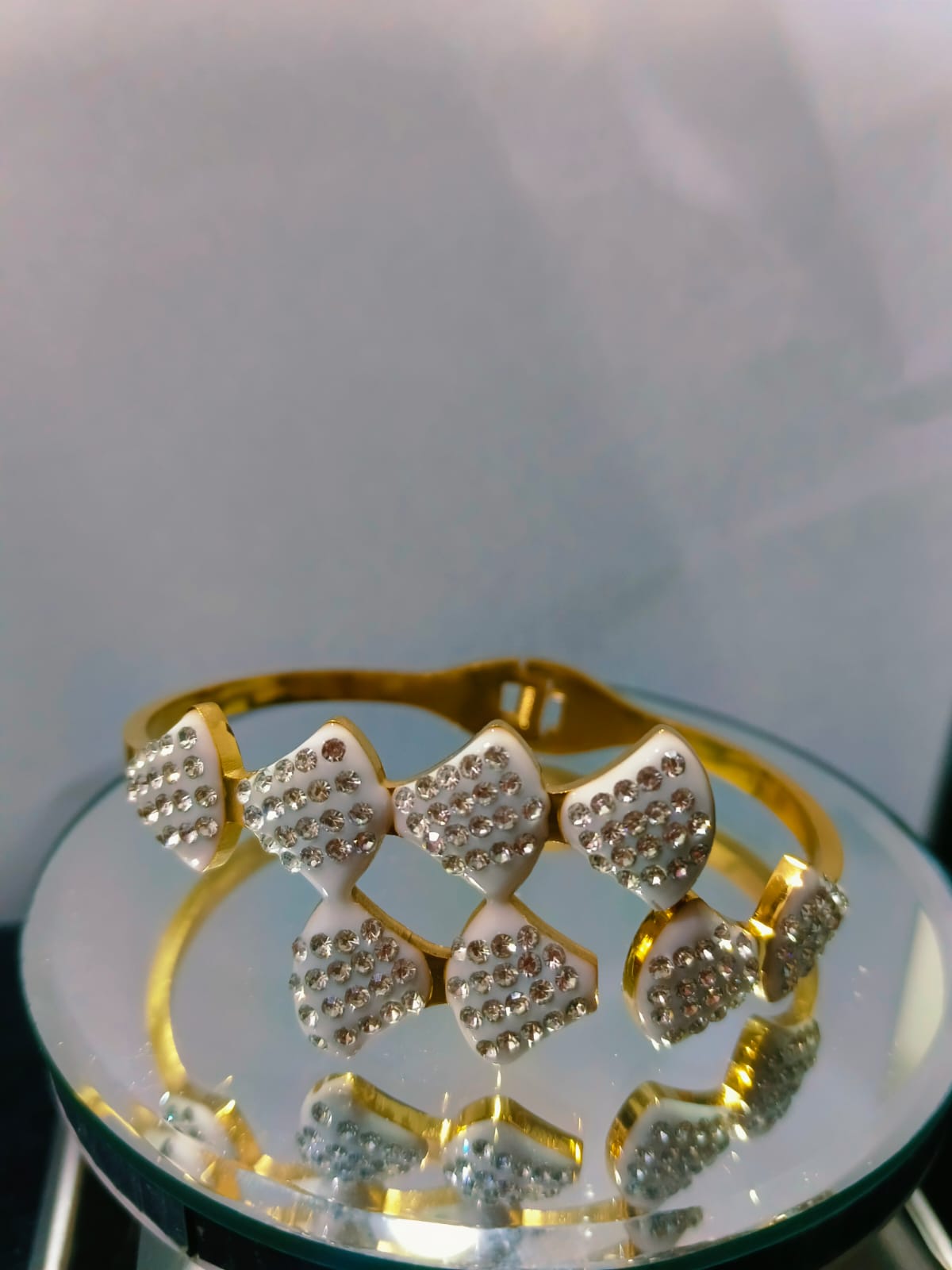 Gold Hand Cuff Bracelet for Women | Adjustable Statement Jewelry | Anayas Fashion