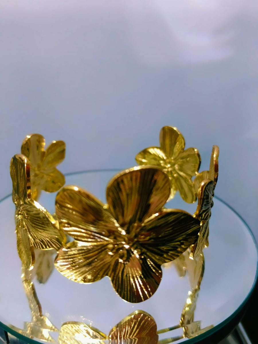 Gold Hand Cuff Bracelet for Women | Adjustable Statement Jewelry | Anayas Fashion