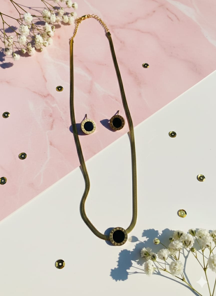 Gold Crystal Pendant Necklace with | Elegant Minimal Jewelry | Anayas Fashion