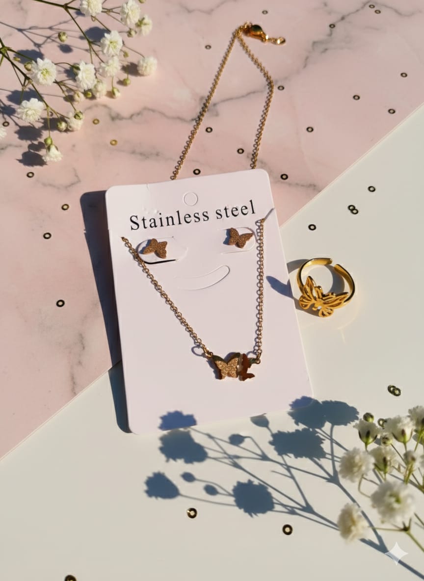 Gold Crystal Pendant Necklace with | Elegant Minimal Jewelry | Anayas Fashion