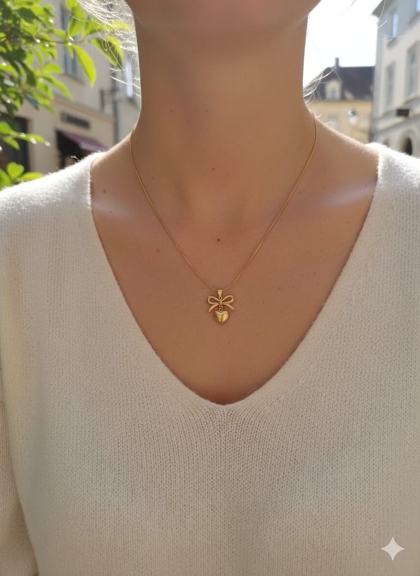 Gold Crystal Pendant Necklace with | Elegant Minimal Jewelry | Anayas Fashion