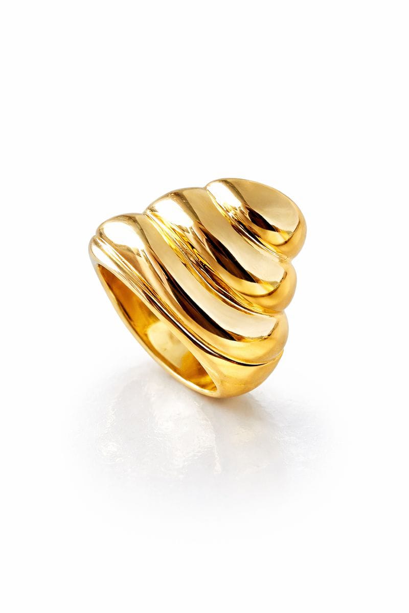 Gold Ring for Women – Elegant Floral Adjustable Ring | Minimalist Jewelry Gift