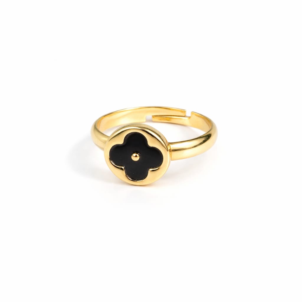 Gold Ring for Women – Elegant Floral Adjustable Ring | Minimalist Jewelry Gift