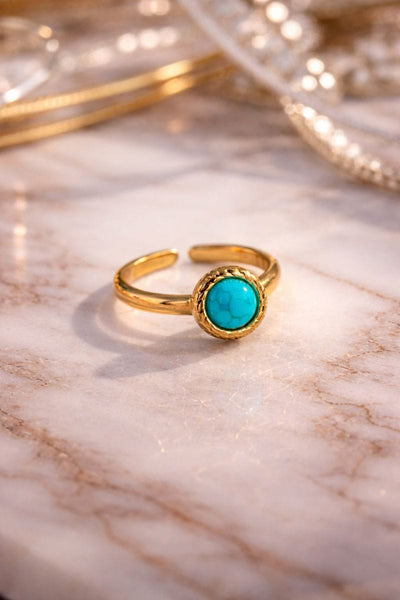 Gold Ring for Women – Elegant Floral Adjustable Ring | Minimalist Jewelry Gift