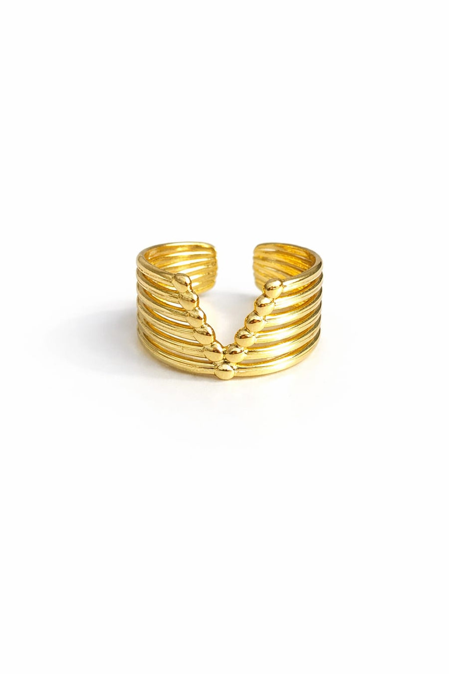 Gold Ring for Women – Elegant Floral Adjustable Ring | Minimalist Jewelry Gift